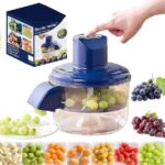 محضرة طعام كهربائية زجاجية صغيرة / فرّامة خضروات ولحوم (Electric Glass Food Chopper / Meat and Vegetable Grinder).