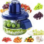 ⁦محضرة طعام كهربائية زجاجية صغيرة / فرّامة خضروات ولحوم (Electric Glass Food Chopper / Meat and Vegetable Grinder).⁩ - الصورة ⁦2⁩