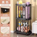 ⁦سلة تخزين أرضية متعددة الوظائف بعجلات بتصميم مجوف (Multifunctional Hollow Storage Basket / Rolling Laundry & Utility Cart).⁩ - الصورة ⁦5⁩