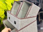 ⁦وحدات أدراج قماشية لتنظيم وترتيب الخزائن.⁩ - الصورة ⁦15⁩