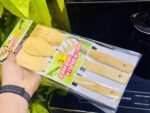⁦طقم أدوات مطبخ من البامبو الطبيعي (Bamboo Kitchen Tools).⁩ - الصورة ⁦2⁩